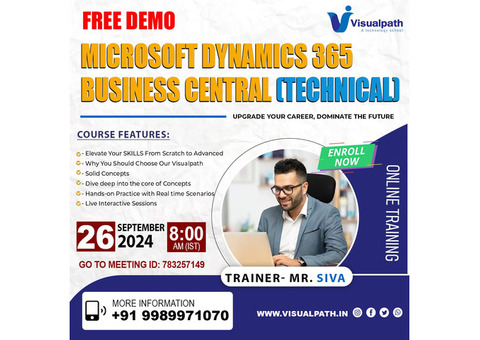 Online FREE DEMO on Microsoft Dynamics 365 Business central Technical