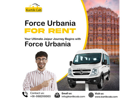 Force urbania rental for rajasthan tour