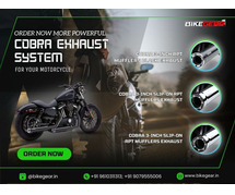 Order now more powerful Cobra exhaust system for your motorcycle