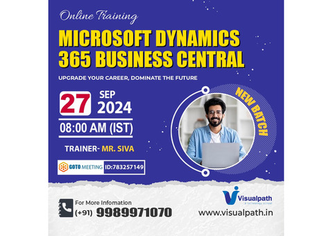 Online FREE DEMO on Microsoft Dynamics 365 Business central