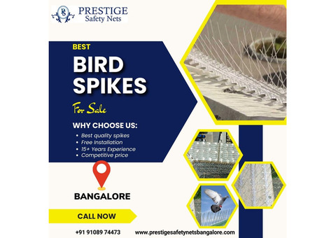 Protect Your Property from Birds in Bangalore with Prestige Safety Nets' Premium Bird Spikes