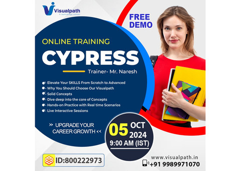 Cypress Automation Training Online Free Demo on 05 Oct