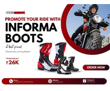 Promote your ride with informa Boots at best prices!