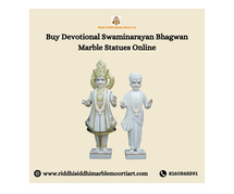 Buy Devotional Swaminarayan Bhagwan Marble Statues Online