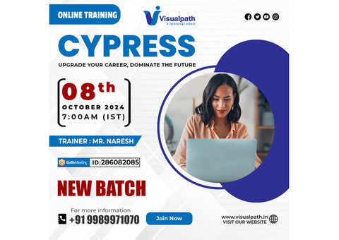 Cypress Automation Training New Batch on 08th