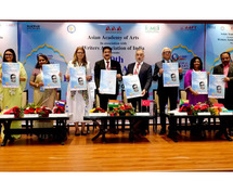 Poster Honoring Dr. Ram Manohar Lohia Unveiled at 10th Global Literary Festival Noida 2024