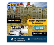 One Way Outstation Taxi in Bangalore