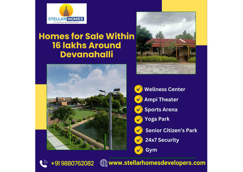 Homes for Sale Within 16 lakhs Around Devanahalli