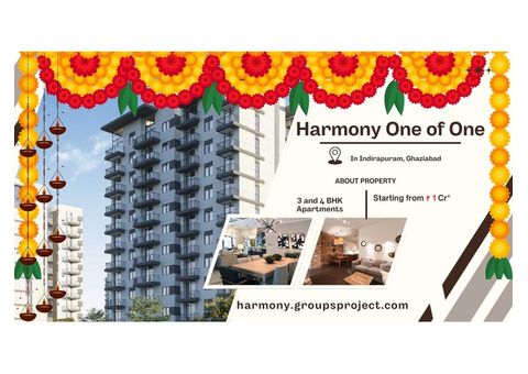 Harmony One Of One Indirapuram - 3 and 4 BHK Apartments