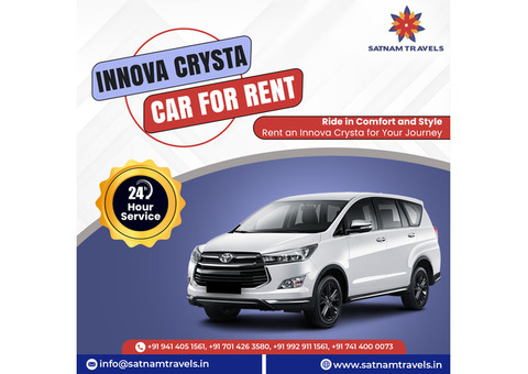 Innova Crysta Car Rental Jaipur