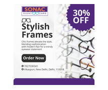 Upgrade Your Look with Fashionable Eye Frames at Sonac Sight Care