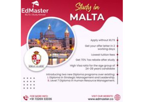 Study In Malta Consultant In Vadodara