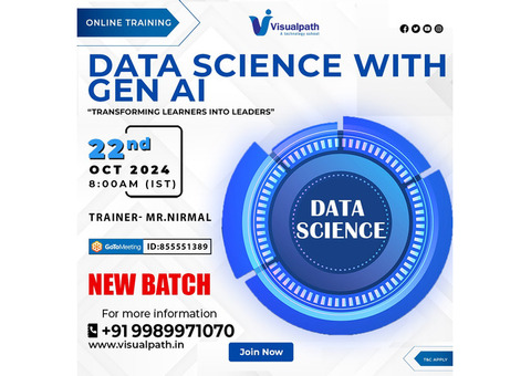 Online NEW BATCH on data science with generative ai course