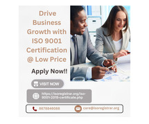 Drive Business Growth with ISO 9001 Certification @ Low Price