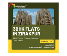 3 BHK Flats in Zirakpur – Spacious Living Awaits