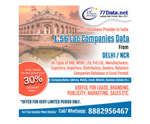 1.56 Lac Database List of Manufacturing Industries in Delhi NCR