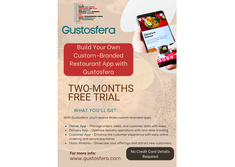 Effortless Restaurant Management, Launch Your Restaurant App with Gustosfera