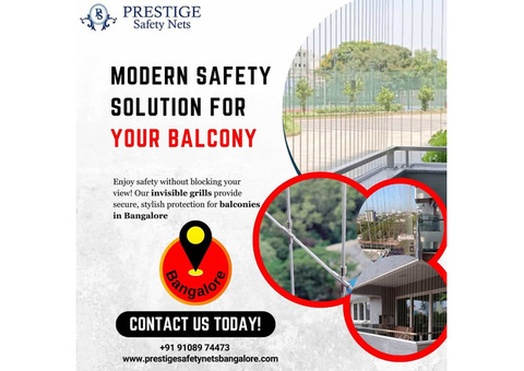 Clear-View Balcony Grills in Bangalore – Prestige Safety Nets