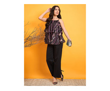 Shop Women's Embroidered Peplum Tops Online – The Kaftan Company