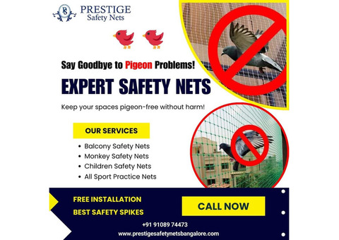 Pigeon Safety Nets Bangalore - Prestige Safety Nets