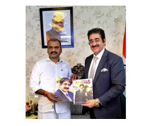 Sandeep Marwah Meets Minister of State L. Murugan to Discuss Media and Entertainment Initiatives