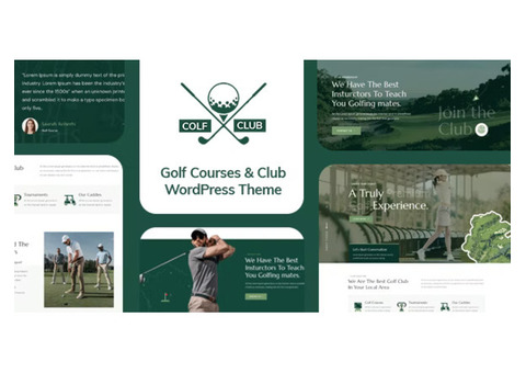 ⛳️ Colf ⛳️ - Golf Course and Club WordPress Theme!