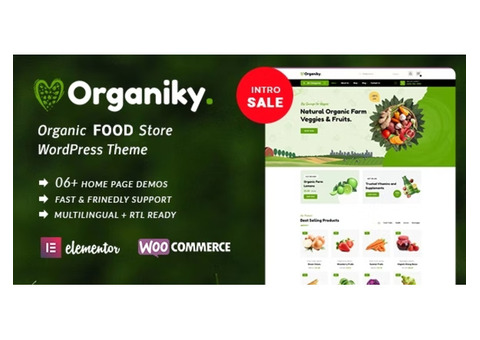 Organiky - The Ultimate Organic Food Store WordPress Theme