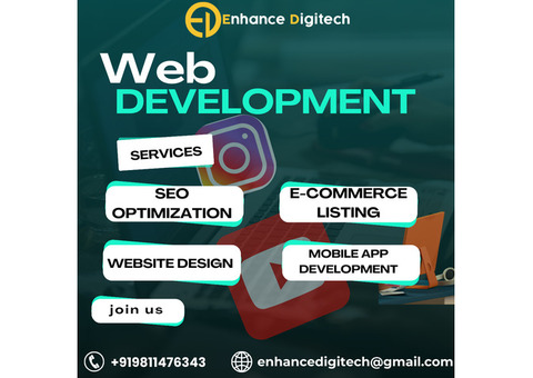 All Web Developer services Provide By EnhanceDihitech