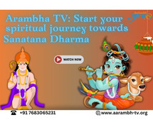 Watch Live Bhagwat katha on Arambh TV app. Download app & listen live Bhagwan Bhajan