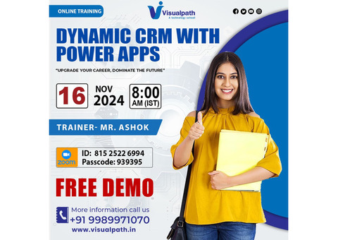 Online FREE DEMO On Microsoft Dynamics CRM with power Apps