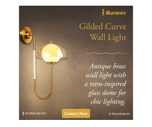 Gilded Curve Wall Light from @illuminee_lighting