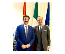 Sandeep Marwah Attends Prestigious Event at the Italian Embassy