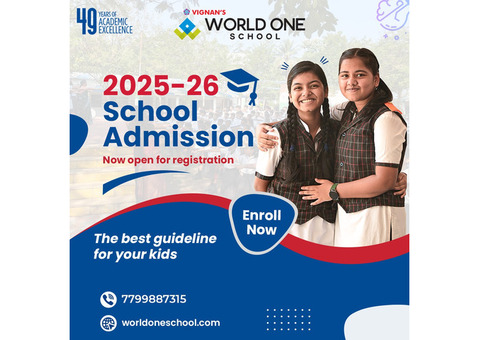 Enroll Now at Vignan's World One School - The Best CBSE School in Visakhapatnam