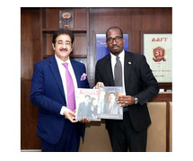 Barack Baréma Bocoum Visits Dr. Sandeep Marwah at Noida Film City to Foster India-Mali Cultural