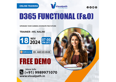 D365 Functional F&O Online Training Free Demo