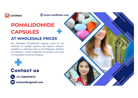 Pomalidomide Capsules Price in the Philippines Thailand Malaysia – Buy Online at Wholesale Rates