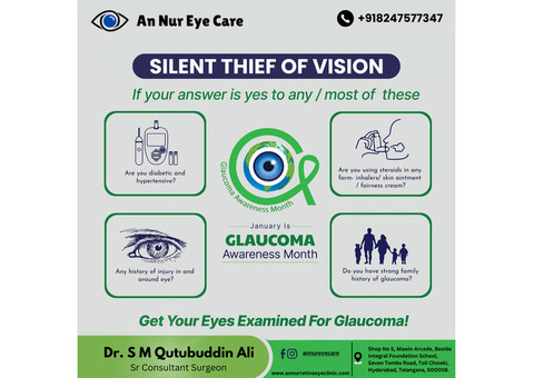 Retina And Glaucoma Disease Services At An Nur Eye Care, Tolichowki | +91 8247577347 |