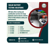 Solar Battery and Cell Testing Labs in Faridabad