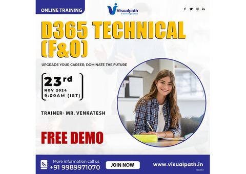 D365 Ax Technical F&O Online Training Free Demo