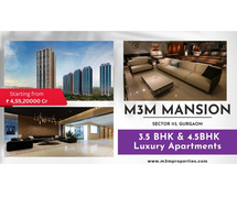 Luxury Awaits at M3M Mansion Sector 113 Dwarka Expressway Gurugram