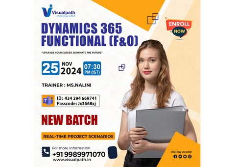 D365 Functional F&O Online Training New Batch