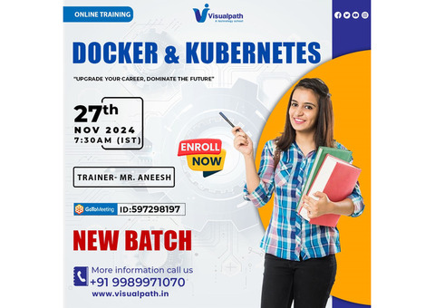 Best Docker and Kubernetes Online New Batch 27th