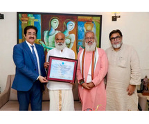 Guru Nandkishore’s Visit to Marwah Studios – Honored with Life Membership of WPDRF