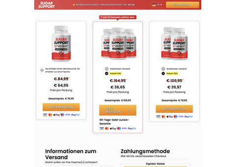 Sugar Support Now Erfahrungen