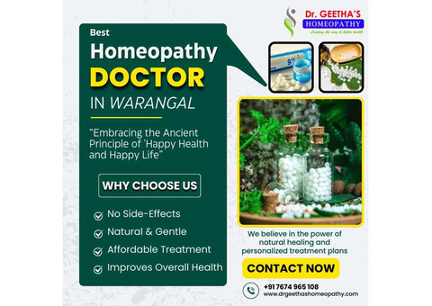 Best Homeopathy Doctor in Warangal Hanamkonda – Dr. Geetha