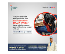 Top spine surgeon in Hyderabad - Dr. Suresh cheekatla