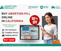 Buy abortion pill online in California and get 50% off