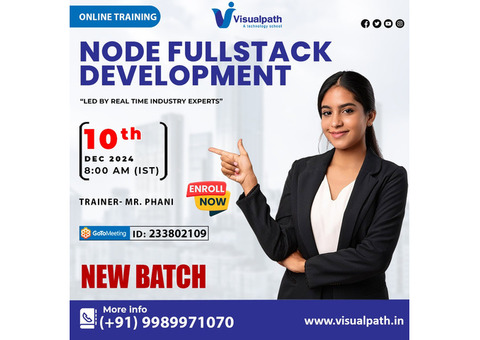 Node Fullstack Development Online New batch