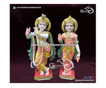 Order Your Jugal Radha Krishna Marble Murti Now!