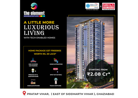 3 BHK Luxury Flats | The Element Siddharth Vihar